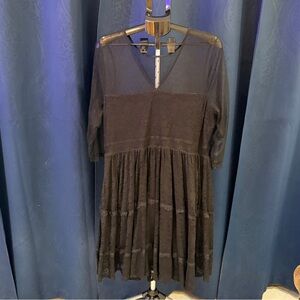 Torrid Black Strapless Dress sz 18